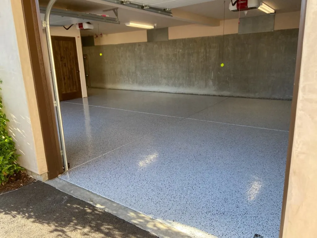 Before epoxy flooring